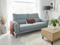 Solar Electric Recliner Grey 3 Seater