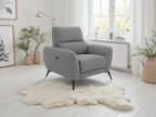 Solar Electric Recliner Grey Armchair