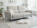 Solar Electric Recliner Beige 3 Seater