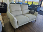 Solar Electric Recliner Beige 2 Seater