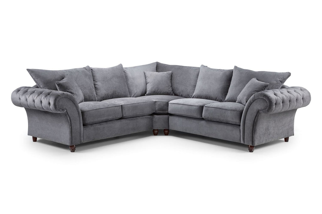 Vista Fullback Sofa Grey Large Corner