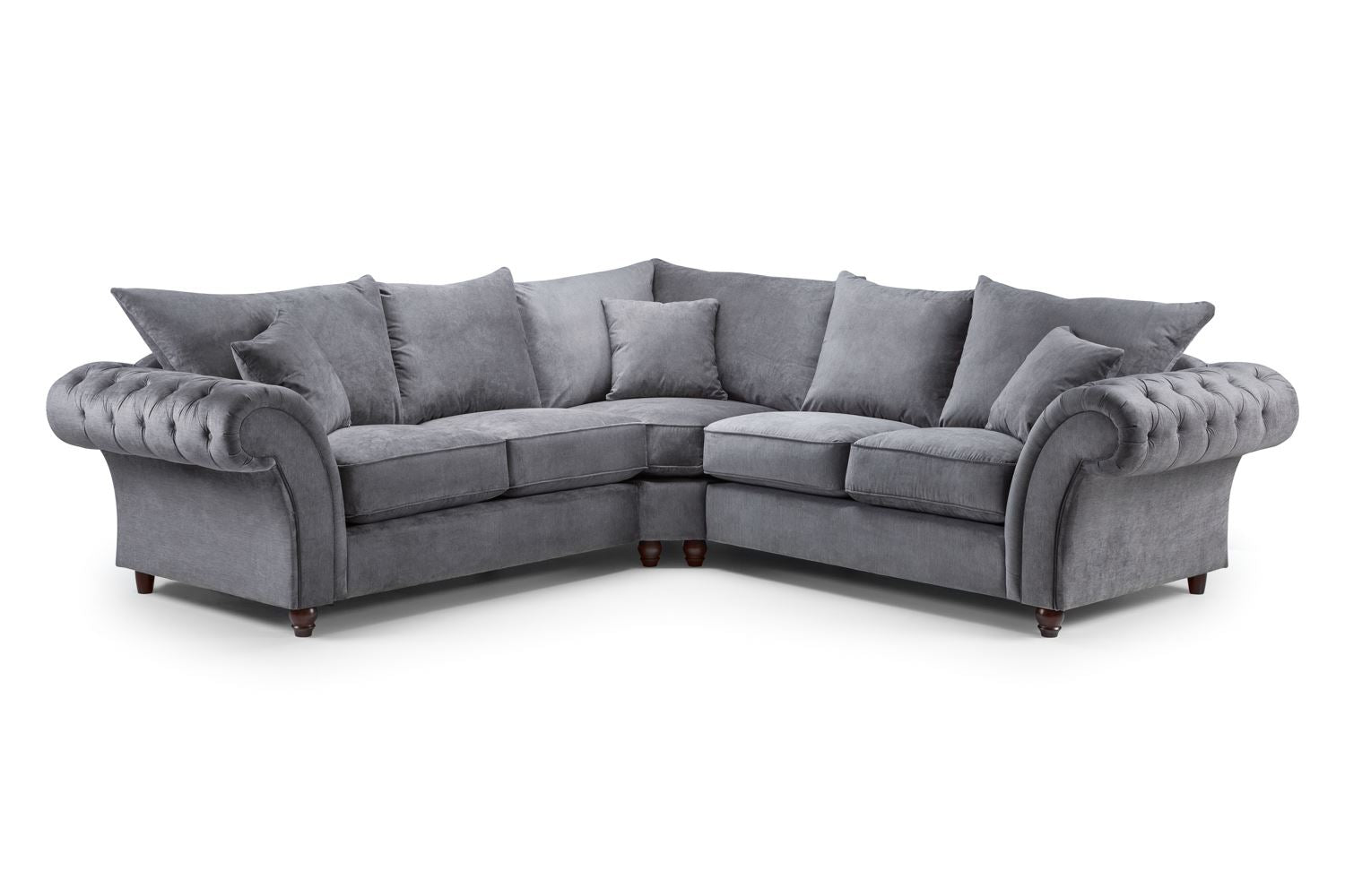 Vista Fullback Sofa Grey Large Corner