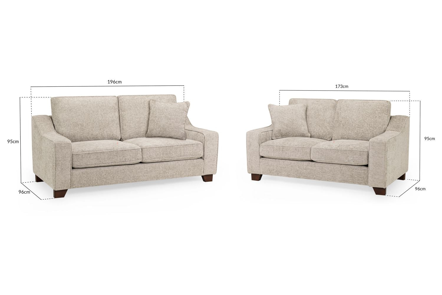 Perch Sofa Stone 3+2 Set - Sofa Sloth