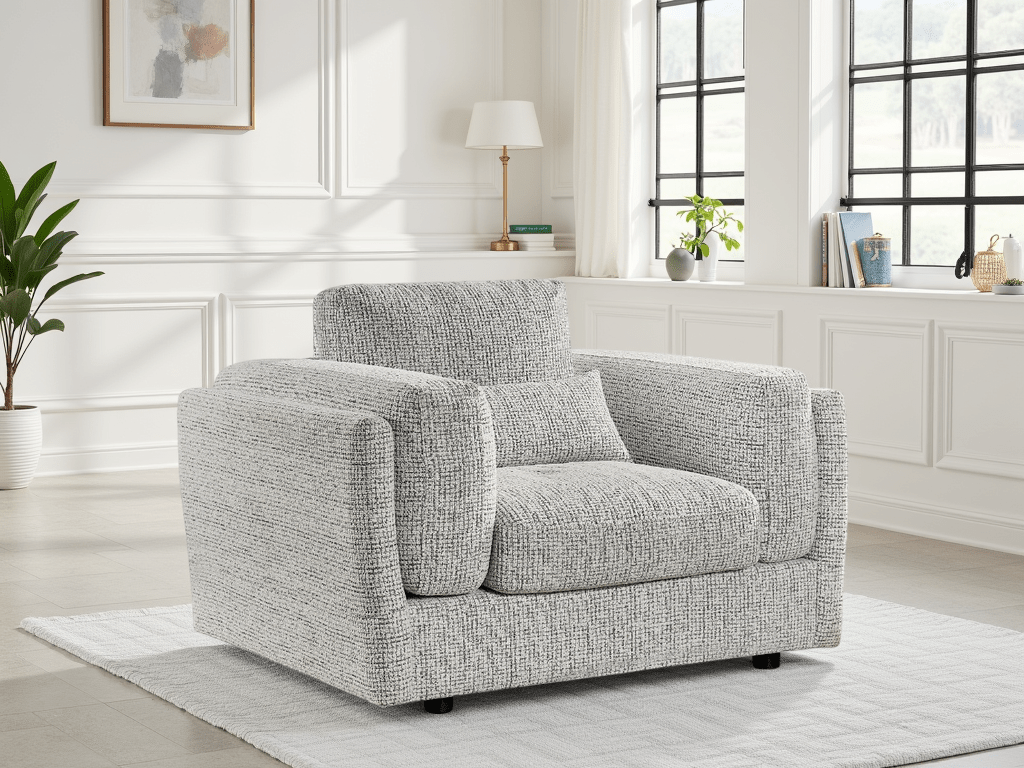 Cocoon Sofa Grey Armchair - Sofa Sloth