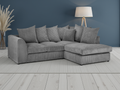 Leaf Jumbo Sofa Grey Right Hand Facing Corner