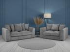Leaf Jumbo Sofa Grey 3+2 Set - Sofa Sloth