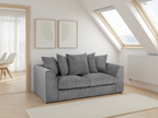 Leaf Jumbo Sofa Grey 3 Seater