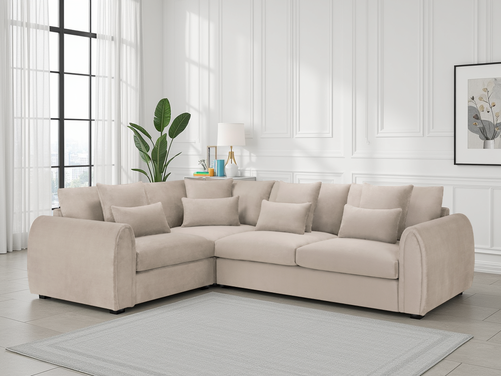 Nest Sofa Mocha Left Hand Facing Corner