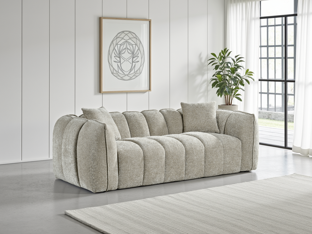 Treetop Sofa Beige 3 Seater