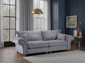 Vista Fullback Sofa Grey 4 Seater