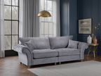 Vista Fullback Sofa Grey 4 Seater