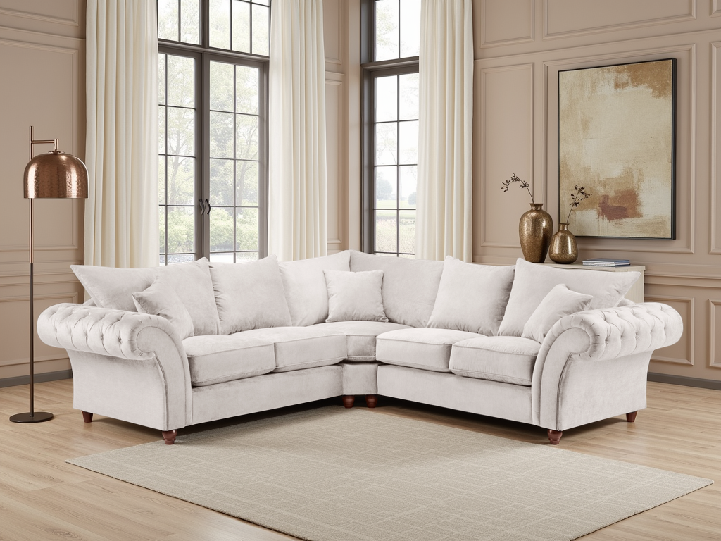 Vista Fullback Sofa Stone Large Corner