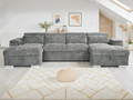 Amazonia Sofabed Grey U Shape Corner