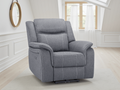 Jungle Electric Recliner Armchair Grey Fabric