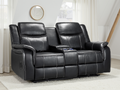 Jungle Electric Recliner 2 Seater Black Leather
