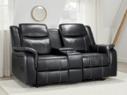 Jungle Electric Recliner 2 Seater Black Leather