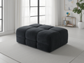Lunar Sofa Black Footstool