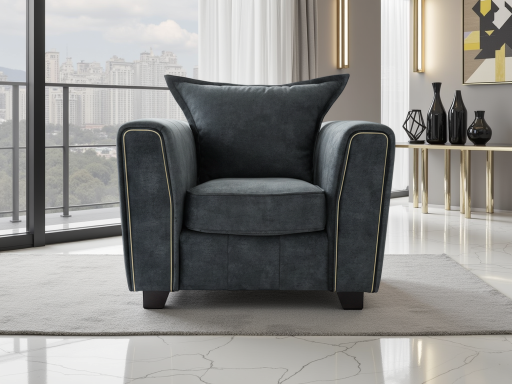 Slowmo Sofa Black Armchair