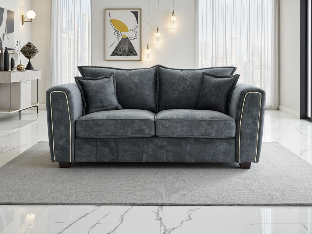 Slowmo Sofa Black 2 Seater