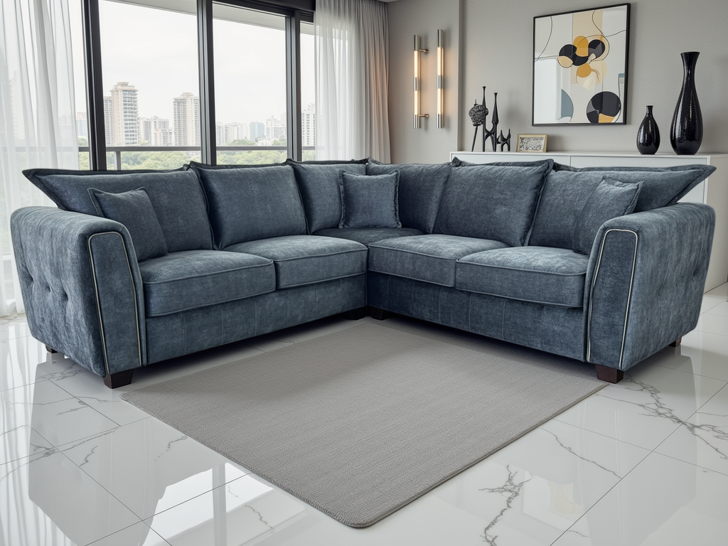 Slowmo Sofa Black Large Corner
