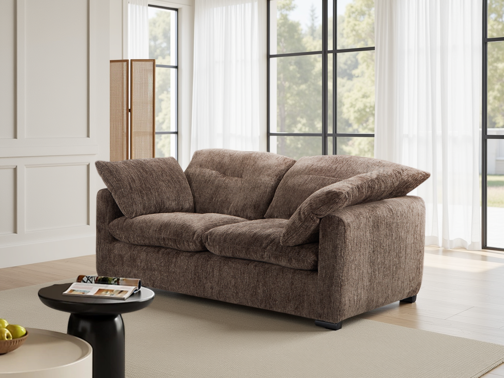 Shell Sofa Brown 2 Seater