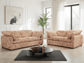 Shell Sofa Rust/Beige 3+2 Set - Sofa Sloth