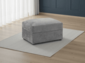 Napper Sofa Grey Footstool - Sofa Sloth