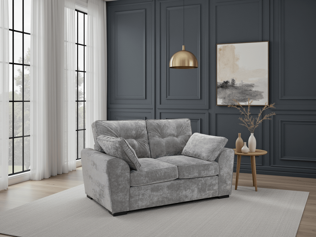 Napper Sofa Grey 2 Seater - Sofa Sloth