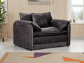 Harmony Sofa Black Armchair - Sofa Sloth