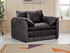 Harmony Sofa Black Armchair - Sofa Sloth