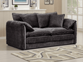 Harmony Sofa Black 2 Seater - Sofa Sloth