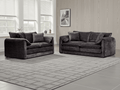 Harmony Sofa Black 3+2 Set - Sofa Sloth