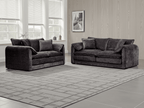 Harmony Sofa Black 3+2 Set - Sofa Sloth