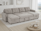 Pace Sofabed Beige U Shape Corner - Sofa Sloth