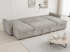 Pace Sofabed Beige U Shape Corner - Sofa Sloth