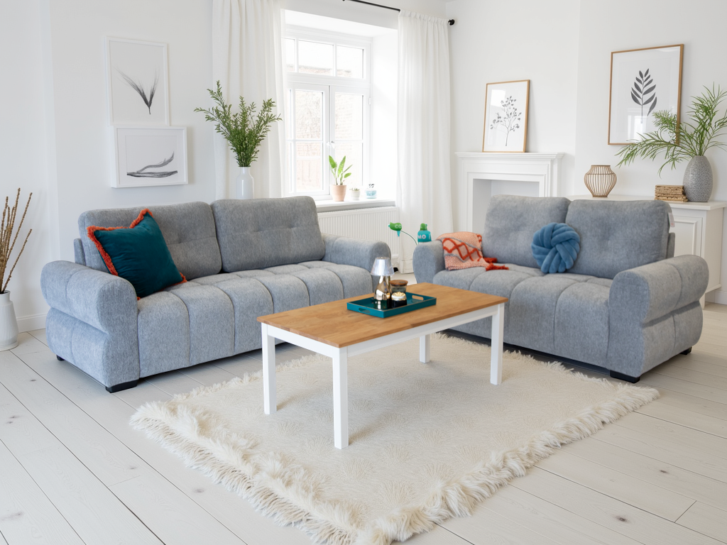 Serin Sofa Grey 3+2 Set