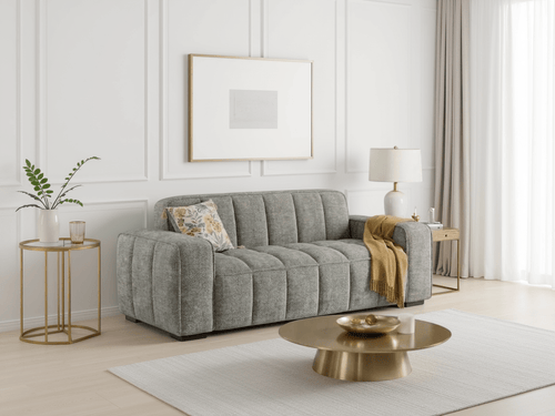 Clarity Sofa Grey 3 Seater - Sofa Sloth