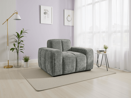 Clarity Sofa Grey Armchair - Sofa Sloth