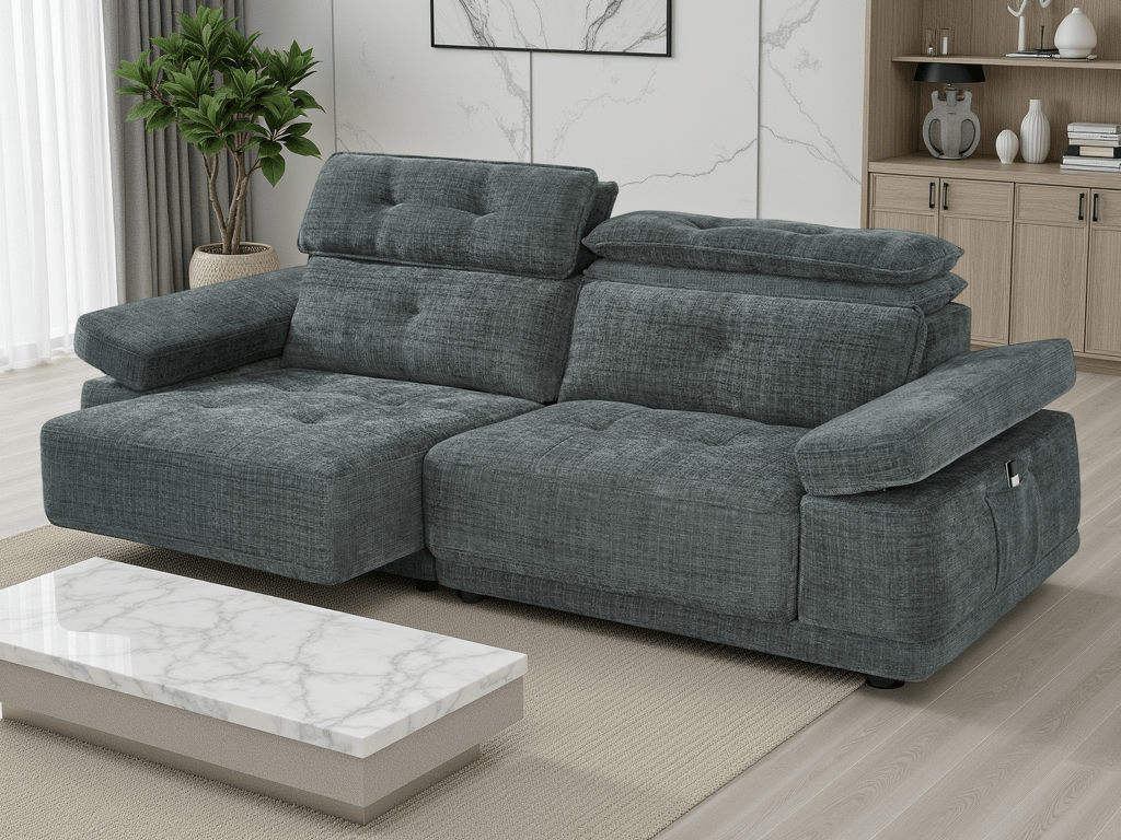 Glide Floating Sofabed Dark Grey - Sofa Sloth