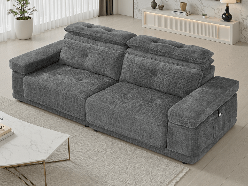Glide Floating Sofabed Light Grey - Sofa Sloth
