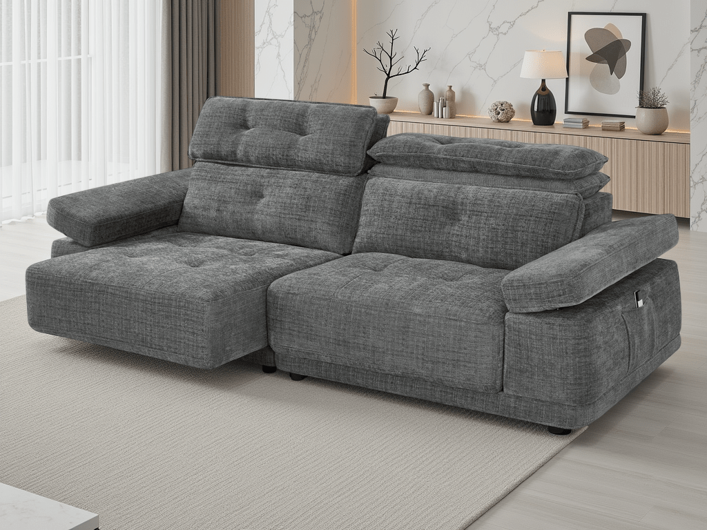 Glide Floating Sofabed Light Grey - Sofa Sloth