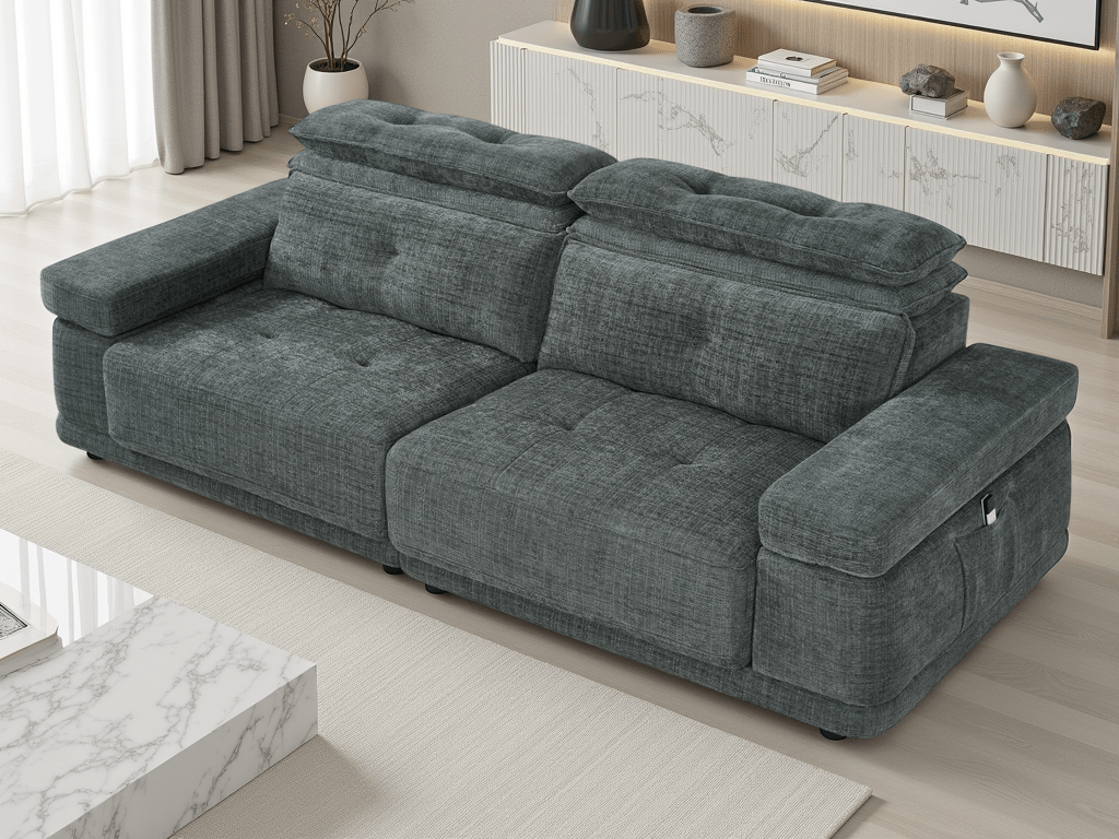 Glide Floating Sofabed Dark Grey - Sofa Sloth
