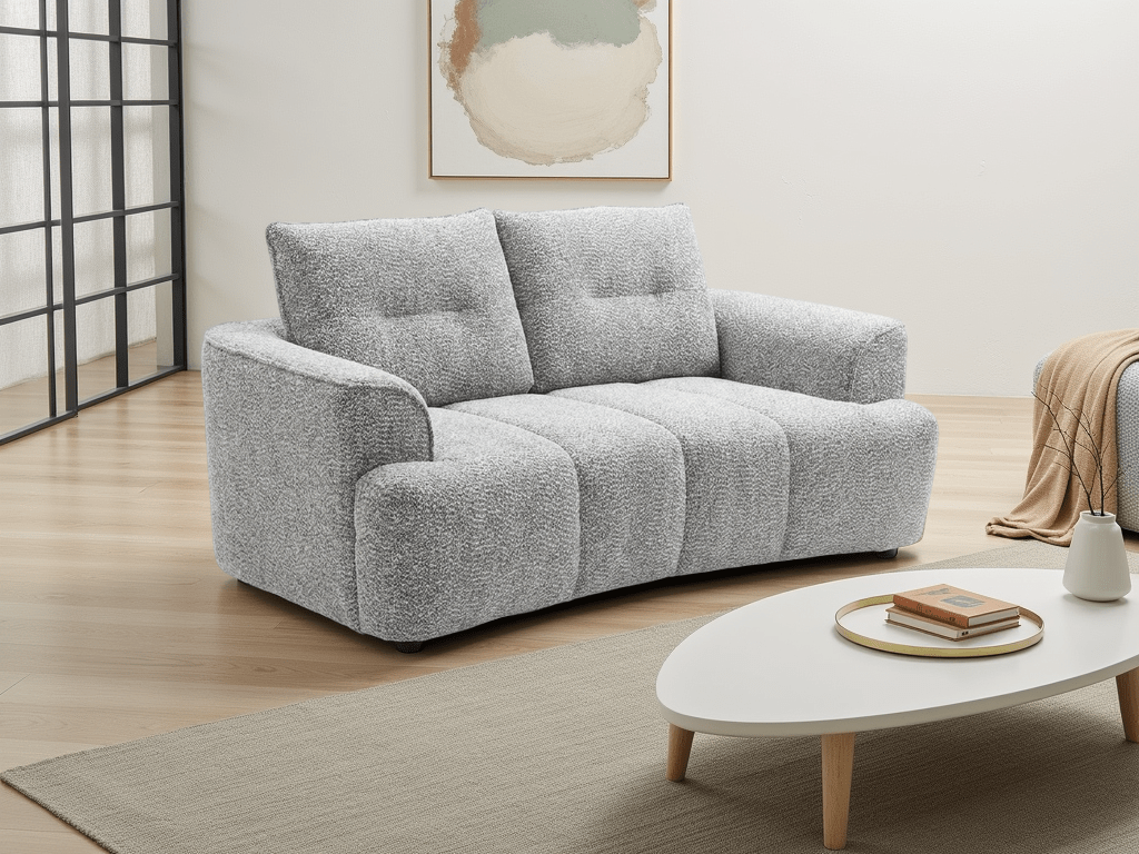 Cush Sofa Grey 2 Seater - Sofa Sloth