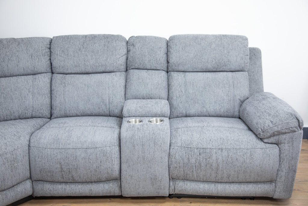 Savanna Electric Recliner Sofa Grey Large Corner