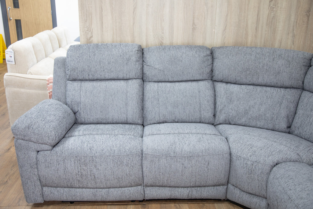 Savanna Electric Recliner Sofa Grey Large Corner