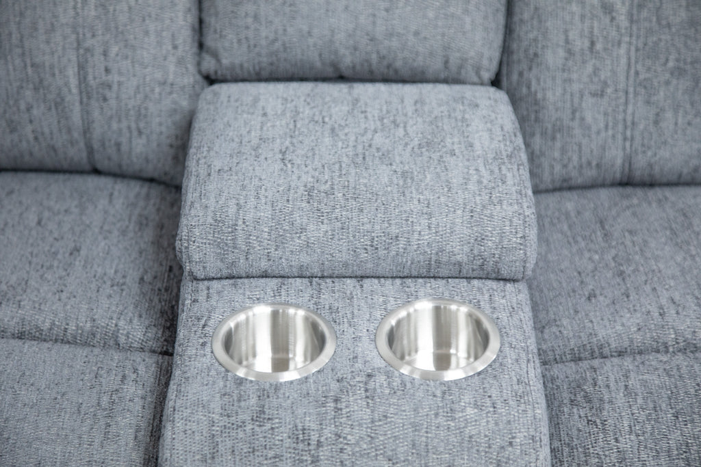Savanna Electric Recliner Sofa Grey Large Corner