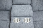 Savanna Electric Recliner Sofa Grey Large Corner