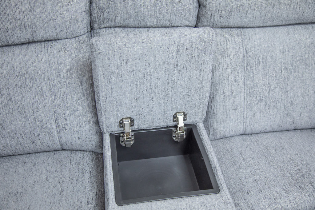 Savanna Electric Recliner Sofa Grey Large Corner