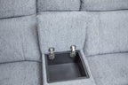 Savanna Electric Recliner Sofa Grey Large Corner