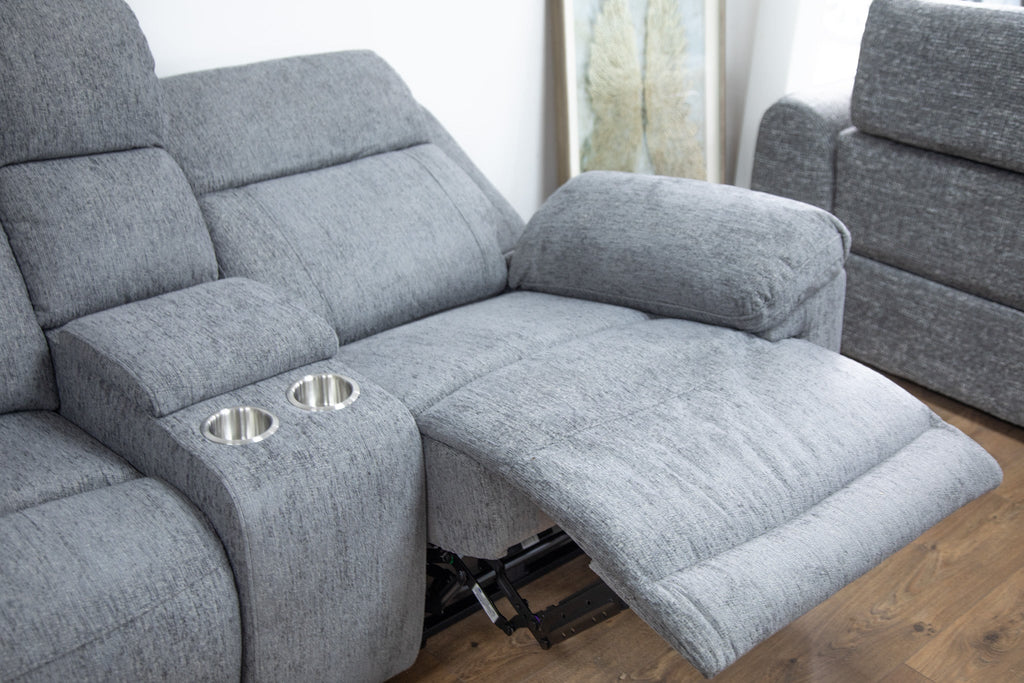 Savanna Electric Recliner Sofa Grey Large Corner